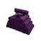 BYFT Daffodil Face Towel 30 x 30 Cm 500 Gsm Purple Stripe Diamond Dobby 100% Cotton Set of 24