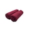 BYFT Daffodil Bath Towel 70 x 140 Cm 500 Gsm Burgundy Stripe Diamond Dobby 100% Cotton Set of 02