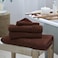 BYFT Daffodil Bath Towel 70 x 140 Cm 500 Gsm Brown Stripe Diamond Dobby 100% Cotton Set of 06