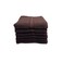 BYFT Daffodil Hand Towel 60 x 110 Cm 500 Gsm Brown Stripe Diamond Dobby 100% Cotton Set of 06