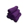 BYFT Daffodil Hand Towel 60 x 110 Cm 500 Gsm Purple Stripe Diamond Dobby 100% Cotton Set of 06