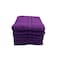 BYFT Daffodil Hand Towel 60 x 110 Cm 500 Gsm Purple Stripe Diamond Dobby 100% Cotton Set of 06