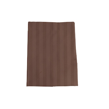 BYFT Tulip (Dark Brown) Pillow Cover with 1 cm Satin Stripe (52 x 73 + 12 Cm-Set of 1 Pc) 100% Cotton, Soft and Luxurious Hotel Quality Bed linen-300 TC