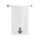 BYFT Iris Embroidered For You Bath Towel 70 x 140 Cm 600 Gsm White 100% Cotton Blue Snowman Set of 01