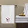 BYFT Iris Embroidered For You Bath Towel 70 x 140 Cm 600 Gsm White 100% Cotton Reindeer with Christmas Ornament Set of 01