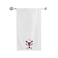 BYFT Iris Embroidered For You Bath Towel 70 x 140 Cm 600 Gsm White 100% Cotton Reindeer with Christmas Ornament Set of 01