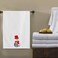 BYFT Iris Embroidered For You Bath Towel 70 x 140 Cm 600 Gsm White 100% Cotton Faith Snowman Set of 01