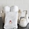 BYFT Iris Embroidered For You Hand Towel 50 x 80 Cm 600 Gsm White 100% Cotton Santaclaus Set of 01