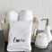 BYFT Iris Embroidered For You Hand Towel 50 x 80 Cm 600 Gsm White 100% Cotton Mickey Love Set of 01