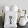 BYFT Iris Embroidered For You Hand Towel 50 x 80 Cm 600 Gsm White 100% Cotton Crown King Spades Set of 01