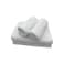 BYFT Magnolia Hand Towel 50 x 100 Cm Bath Towel 70 x 140 Cm 600 Gsm White G Dobby 100% Cotton Set of 04