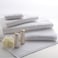 BYFT Magnolia Hand Towel 50 x 80 Cm Bath Towel 70 x 140 Cm Bath Mat 50 x 80 Cm 600 Gsm White G Dobby 100% Cotton Set of 03