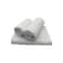 BYFT Magnolia Hand Towel 50 x 100 Cm Bath Towel 70 x 140 Cm Bath Mat 50 x 80 Cm 600 Gsm White G Dobby 100% Cotton Set of 03