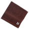 BYFT Daffodil Face Towel 30 x 30 Cm 500 Gsm Brown Stripe Diamond Dobby 100% Cotton Letter "H" White Thread Set of 06