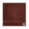 BYFT Daffodil Face Towel 30 x 30 Cm 500 Gsm Brown Stripe Diamond Dobby 100% Cotton Letter "H" White Thread Set of 06