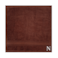 BYFT Daffodil Face Towel 30 x 30 Cm 500 Gsm Brown Stripe Diamond Dobby 100% Cotton Letter "N" White Thread Set of 06