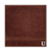 BYFT Daffodil Face Towel 30 x 30 Cm 500 Gsm Brown Stripe Diamond Dobby 100% Cotton Letter "U" White Thread Set of 06