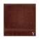 BYFT Daffodil Face Towel 30 x 30 Cm 500 Gsm Brown Stripe Diamond Dobby 100% Cotton Letter "Y" White Thread Set of 06