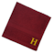 BYFT Daffodil Face Towel 30 x 30 Cm 500 Gsm Burgundy Stripe Diamond Dobby 100% Cotton Letter "H" Gold Thread Set of 06