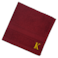 BYFT Daffodil Face Towel 30 x 30 Cm 500 Gsm Burgundy Stripe Diamond Dobby 100% Cotton Letter "K" Gold Thread Set of 06