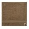 BYFT Daffodil Face Towel 30 x 30 Cm 500 Gsm Dark Beige Stripe Diamond Dobby 100% Cotton Letter "T" White Thread Set of 06