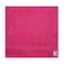 BYFT Daffodil Face Towel 30 x 30 Cm 500 Gsm Fuchsia Pink Stripe Diamond Dobby 100% Cotton Letter "R" White Thread Set of 06