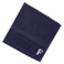 BYFT Daffodil Face Towel 30 x 30 Cm 500 Gsm Navy Blue Stripe Diamond Dobby 100% Cotton Letter "F" White Thread Set of 06