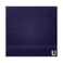 BYFT Daffodil Face Towel 30 x 30 Cm 500 Gsm Navy Blue Stripe Diamond Dobby 100% Cotton Letter "U" White Thread Set of 06