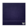 BYFT Daffodil Face Towel 30 x 30 Cm 500 Gsm Navy Blue Stripe Diamond Dobby 100% Cotton Letter "W" White Thread Set of 06