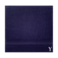 BYFT Daffodil Face Towel 30 x 30 Cm 500 Gsm Navy Blue Stripe Diamond Dobby 100% Cotton Letter "Y" White Thread Set of 06