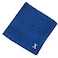 BYFT Daffodil Face Towel 30 x 30 Cm 500 Gsm Royal Blue Stripe Diamond Dobby 100% Cotton Letter "X" White Thread Set of 06