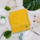 BYFT Daffodil Face Towel 30 x 30 Cm 500 Gsm Yellow Stripe Diamond Dobby 100% Cotton Letter "B" Black Thread Set of 06