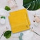 BYFT Daffodil Face Towel 30 x 30 Cm 500 Gsm Yellow Stripe Diamond Dobby 100% Cotton Letter "Y" Black Thread Set of 06