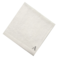 BYFT Iris Embroidered For You Face Towel 33 x 33 Cm 600 Gsm White 100% Cotton Letter "A" Silver Thread Set of 06