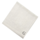 BYFT Iris Embroidered For You Face Towel 33 x 33 Cm 600 Gsm White 100% Cotton Letter "G" Silver Thread Set of 06