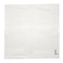 BYFT Iris Embroidered For You Face Towel 33 x 33 Cm 600 Gsm White 100% Cotton Letter "L" Silver Thread Set of 06
