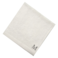 BYFT Iris Embroidered For You Face Towel 33 x 33 Cm 600 Gsm White 100% Cotton Letter "M" Silver Thread Set of 06
