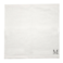 BYFT Iris Embroidered For You Face Towel 33 x 33 Cm 600 Gsm White 100% Cotton Letter "M" Silver Thread Set of 06