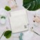 BYFT Iris Embroidered For You Face Towel 33 x 33 Cm 600 Gsm White 100% Cotton Letter "R" Silver Thread Set of 06