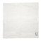 BYFT Iris Embroidered For You Face Towel 33 x 33 Cm 600 Gsm White 100% Cotton Letter "U" Silver Thread Set of 06
