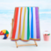 BYFT Mimosa Beach Towel 86 x 162 Cm 390 Gsm Rainbow 100% Cotton Set of 01