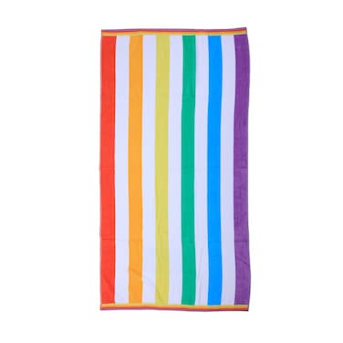 BYFT Mimosa Beach Towel 86 x 162 Cm 390 Gsm Rainbow 100% Cotton Set of 01