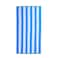 BYFT Mimosa Beach Towel 86 x 162 Cm 390 Gsm White &amp; Light Blue Cool Stripe 100% Cotton Set of 01