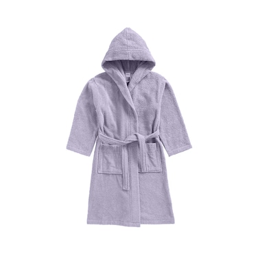 Daffodil (Lilac) Premium 8 Year Kids Hooded Bathrobe (112x113 Cm) Terry Cotton, Highly Absorbent and Quick dry, Hotel and Spa Quality Bathrobe for Boy and Girl-400 Gsm