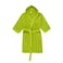 Daffodil (Green) Premium 12 Year Kids Hooded Bathrobe (125x133 Cm) Terry Cotton, Highly Absorbent and Quick dry, Hotel and Spa Quality Bathrobe for Boy and Girl-400 Gsm