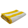 BYFT Petunia Beach Towel 90 x 180 Cm 600 Gsm Yellow &amp; White Stripe 100% Cotton Set of 01
