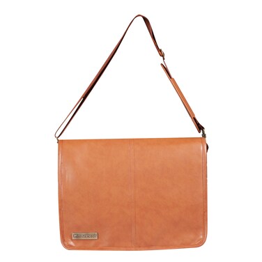 Mounthood 15Inch Laptop Messenger Bag / Shoulder Sling Bag For Men &amp; Women &ndash; Juno - Tan