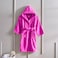 Daffodil (Fuchsia Pink) Premium 12 Year Kids Hooded Bathrobe Terry Cotton, Highly Absorbent and Quick dry, Hotel and Spa Quality Bathrobe for Boy and Girl-400 Gsm