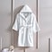 Daffodil (White) Premium 12 Year Kids Hooded Bathrobe Terry Cotton, Highly Absorbent and Quick dry, Hotel and Spa Quality Bathrobe for Boy and Girl-400 Gsm