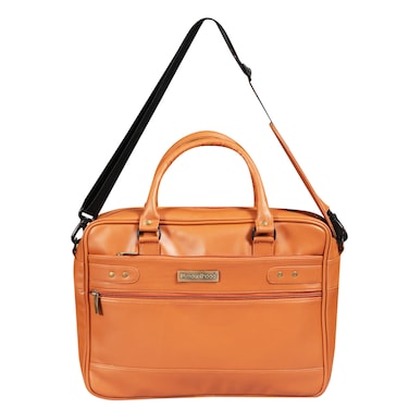 Mounthood Laptop Messenger Bag With Handle / Shoulder Sling Bag For Men &amp; Women &ndash; 15 Inch &ndash; Midas - Tan